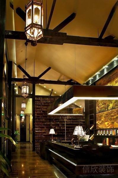 深圳羅湖福滿樓餐廳裝修接待臺(tái)