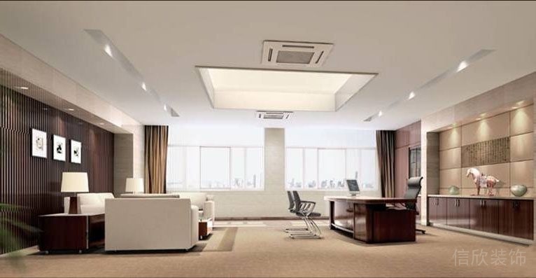 福田云泰辦公室裝修設計_經(jīng)理室裝修