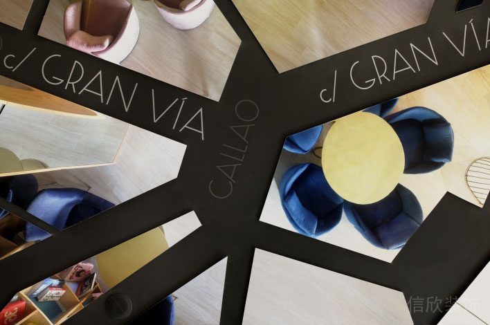 俯視圖花瓣式桌椅設(shè)計