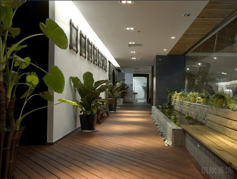 深圳南山科技園中式風(fēng)格辦公室裝修