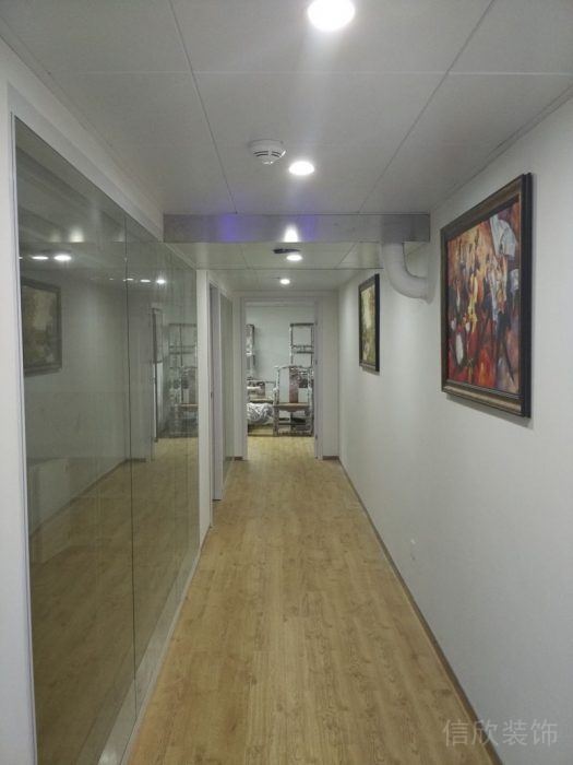 安心醫(yī)療會(huì)所裝修_二樓過(guò)道