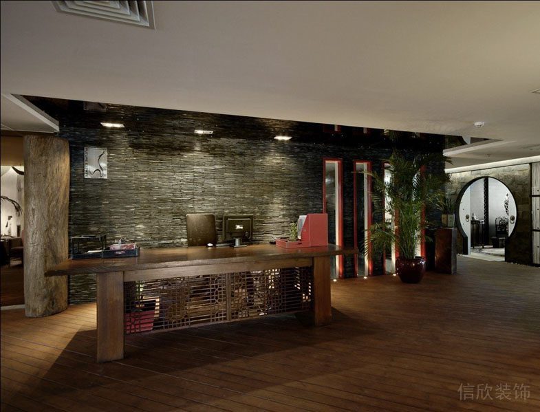 深圳南山科技園中式風(fēng)格辦公室裝修