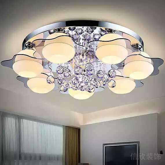 客廳裝修_漂亮水晶燈