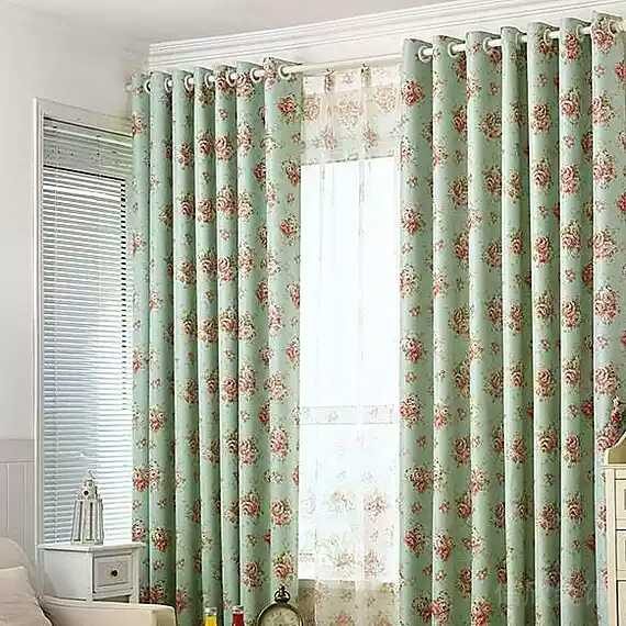 客廳裝修_田園風(fēng)格窗簾