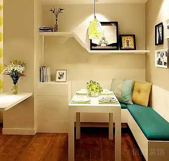 餐廳裝修墻柜一體式設(shè)計(jì)