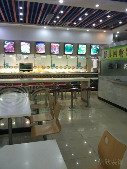 深圳南山寶旭快餐廳裝修_點(diǎn)餐區(qū)1