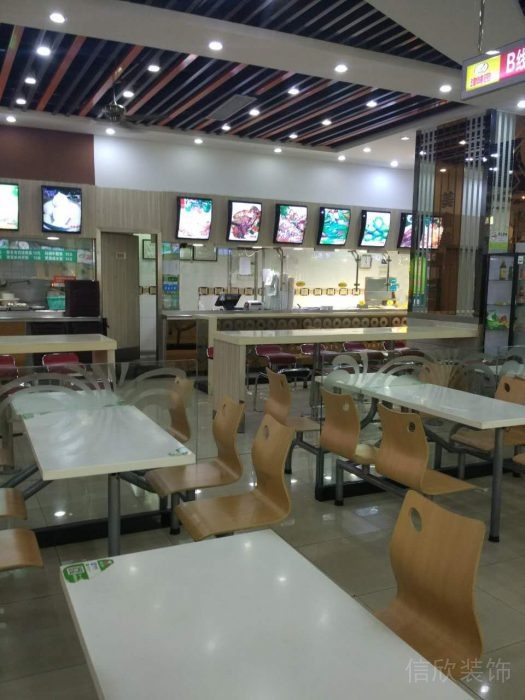深圳南山寶旭快餐廳裝修_吧臺(tái)就餐區(qū)