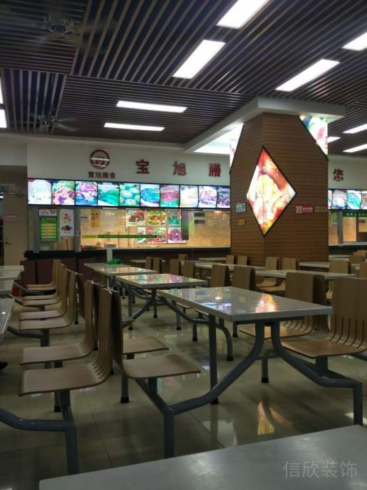 深圳南山寶旭快餐廳裝修_餐區(qū)3