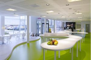 弧形簡約塔高地臺裝修設(shè)計辦公室