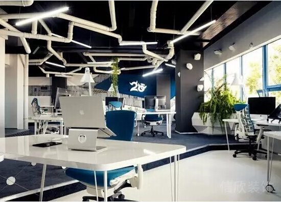 辦公空間天花板設(shè)計效果