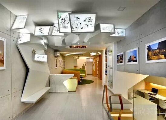 辦公空間天花板設(shè)計效果