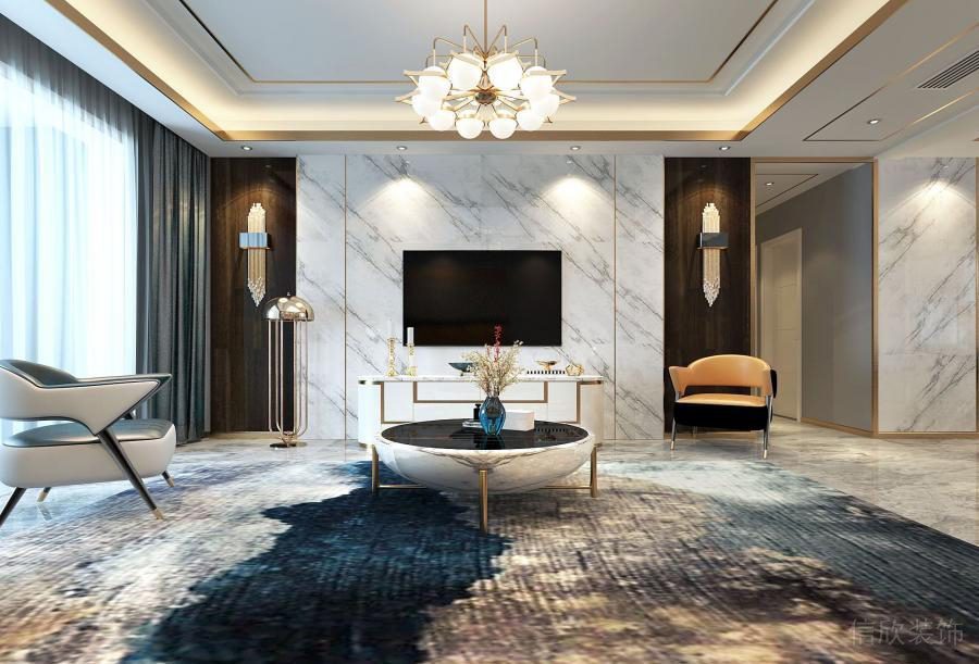 家居裝修設(shè)計(jì)大理石電視墻