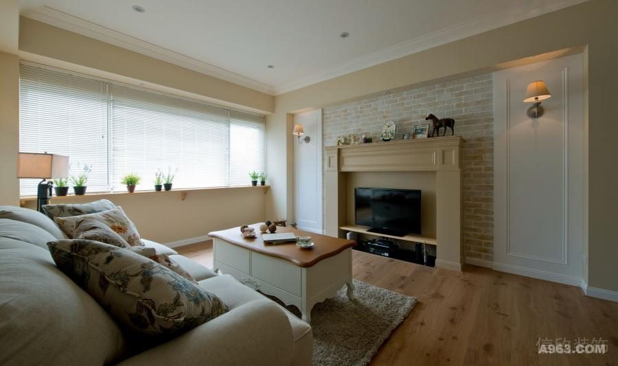 家裝美式鄉(xiāng)村風(fēng)格電視墻