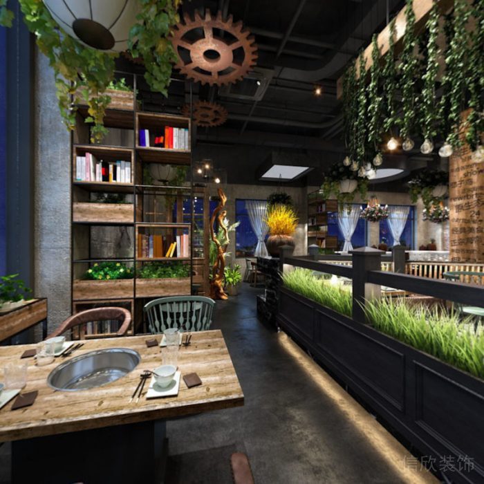 福田區(qū)餐飲裝修全景圖