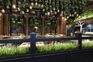 稻香酒家福田區(qū)裝修-中庭