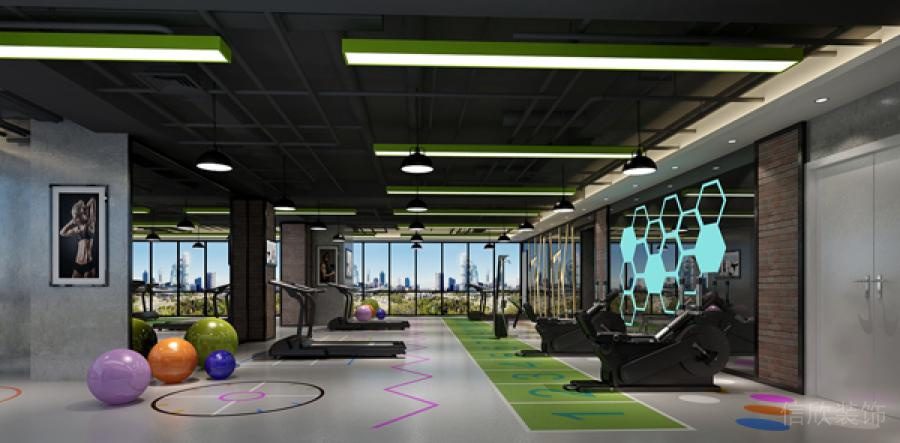 綠色環(huán)境健身房設(shè)計(jì)圖