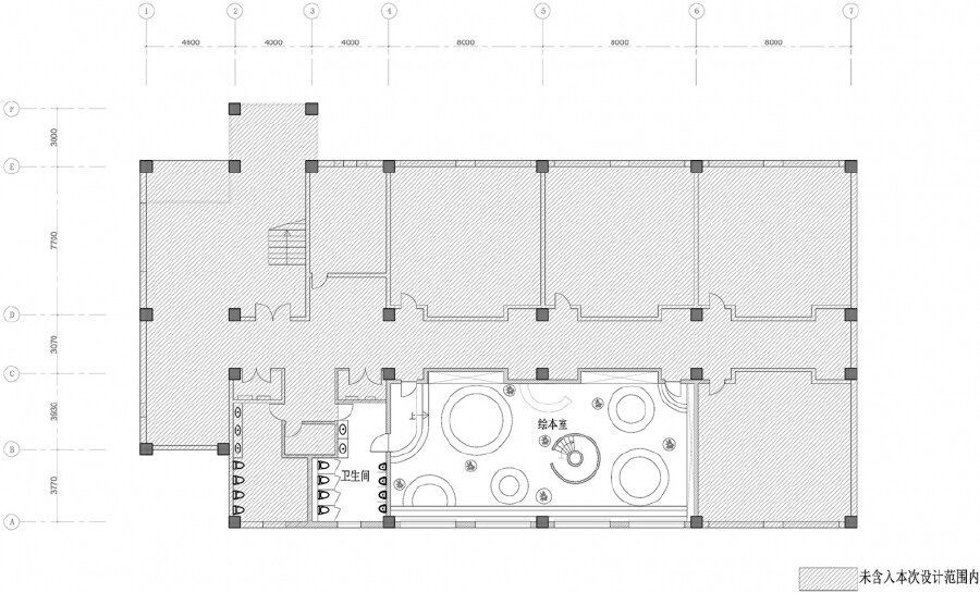 繪本室少兒培訓(xùn)機(jī)構(gòu)平面圖