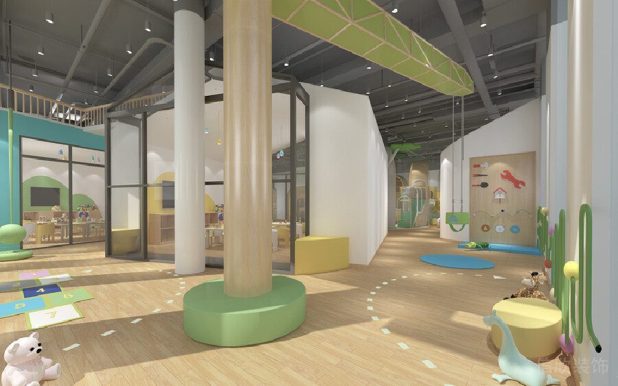 原木裝修設計游樂園區(qū)域