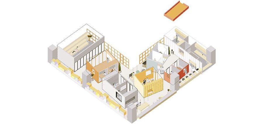 培訓(xùn)教室渲染彩色效果圖