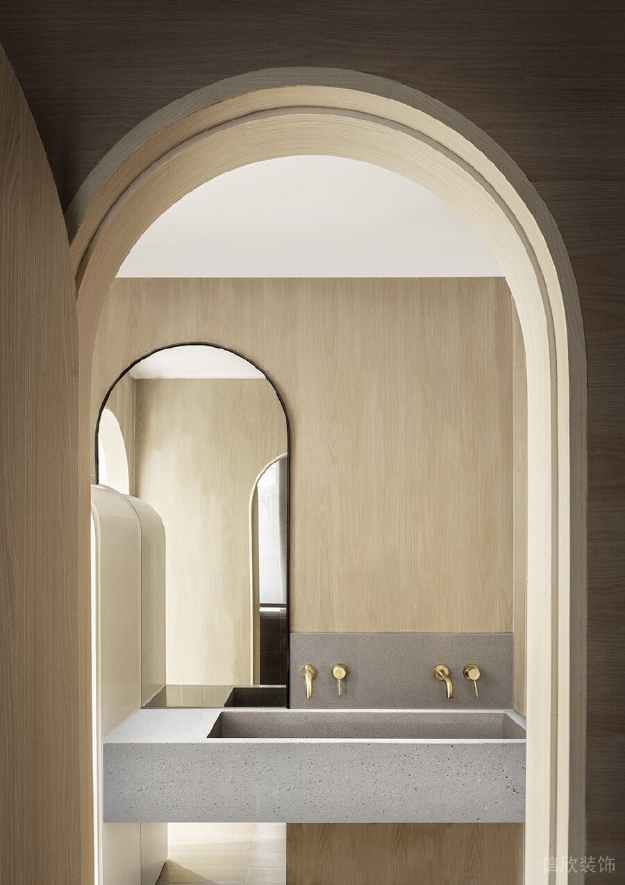 拱形洗手間實木衛(wèi)生間設(shè)計圖