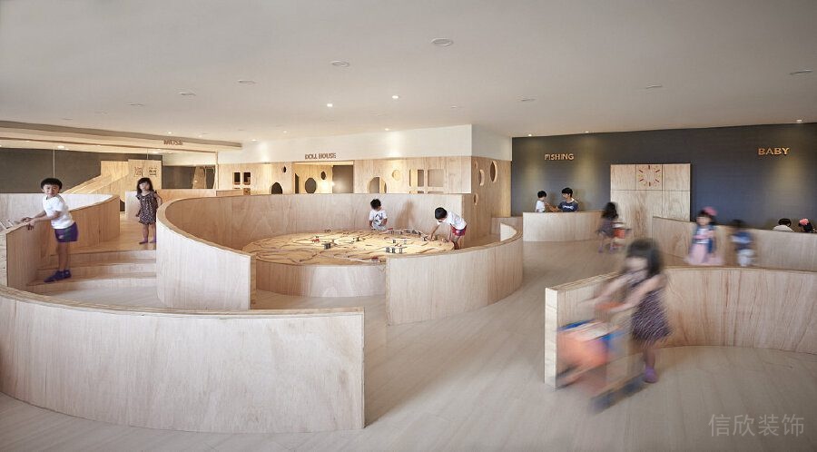 兒童娛樂區(qū)域裝修設計斜坡活動設計效果圖