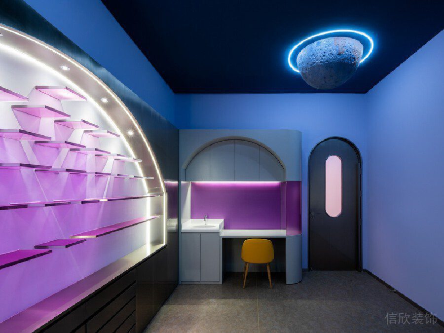 科技未來感裝修設(shè)計效果圖研發(fā)教室辦公室裝修設(shè)計