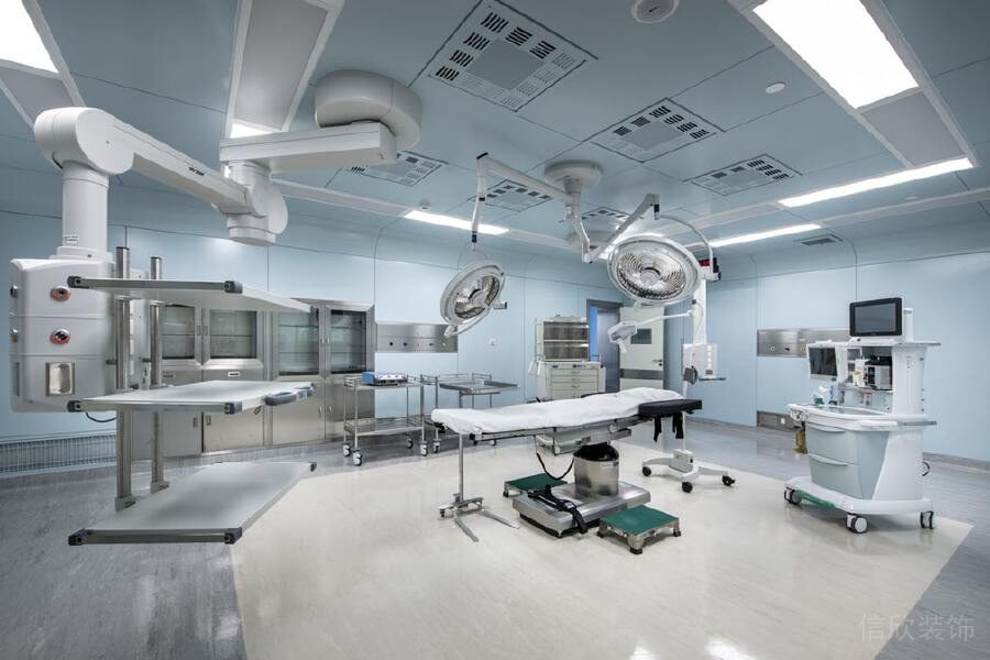 醫(yī)院手術室裝修設計淡藍色天花效果