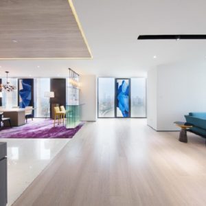 辦公室裝修設計木質地板現(xiàn)代簡約效果圖