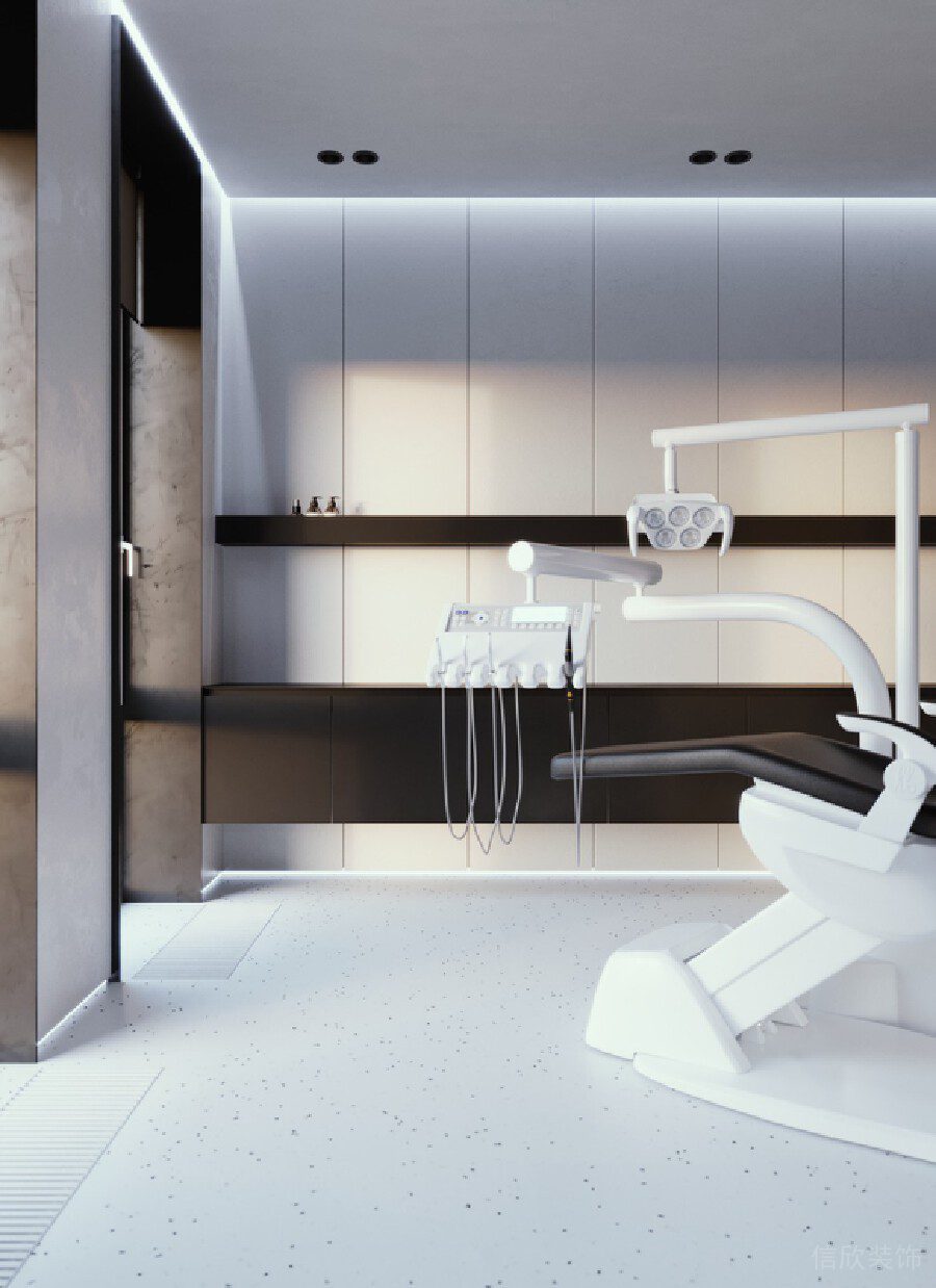 純白簡約風(fēng)現(xiàn)代牙科診所裝修設(shè)計