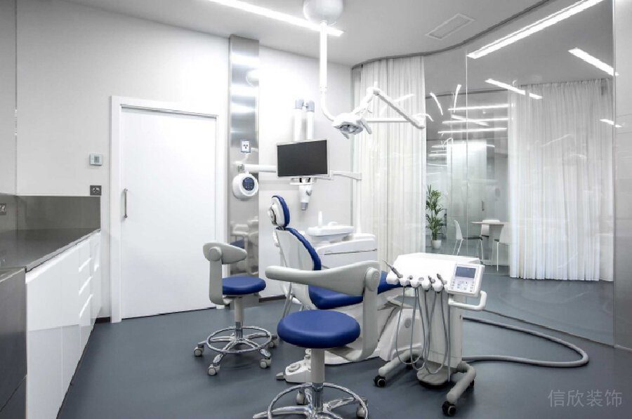 寶藍(lán)色皮革座椅定制治療式設(shè)計醫(yī)療機構(gòu)裝修