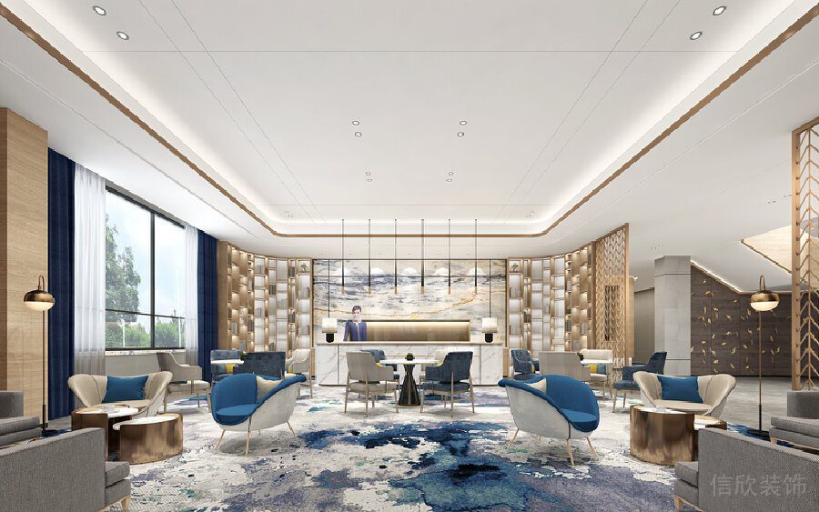 鎏金裝修設計天花創(chuàng)意吊頂大平頂效果