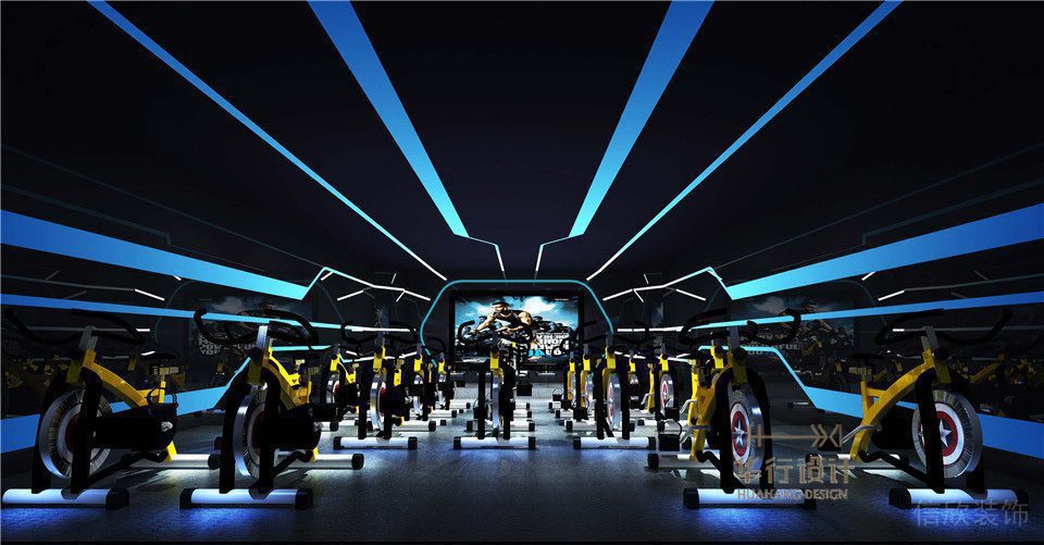 安徽環(huán)球健身會(huì)所設(shè)計(jì)_動(dòng)感單車(chē)