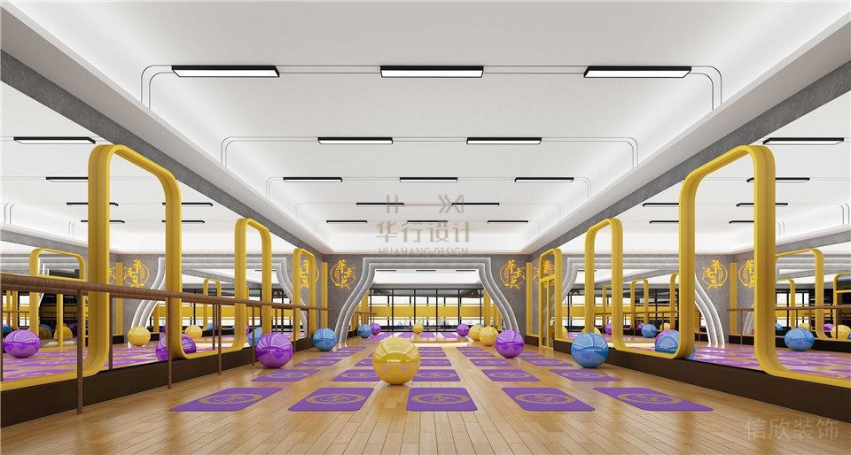 華武決朝陽(yáng)店健身房設(shè)計(jì)_多功能區(qū)