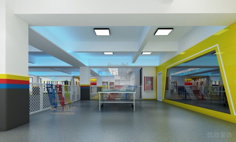 華武道惠州一店健身房裝飾設(shè)計(jì)_多功能區(qū)