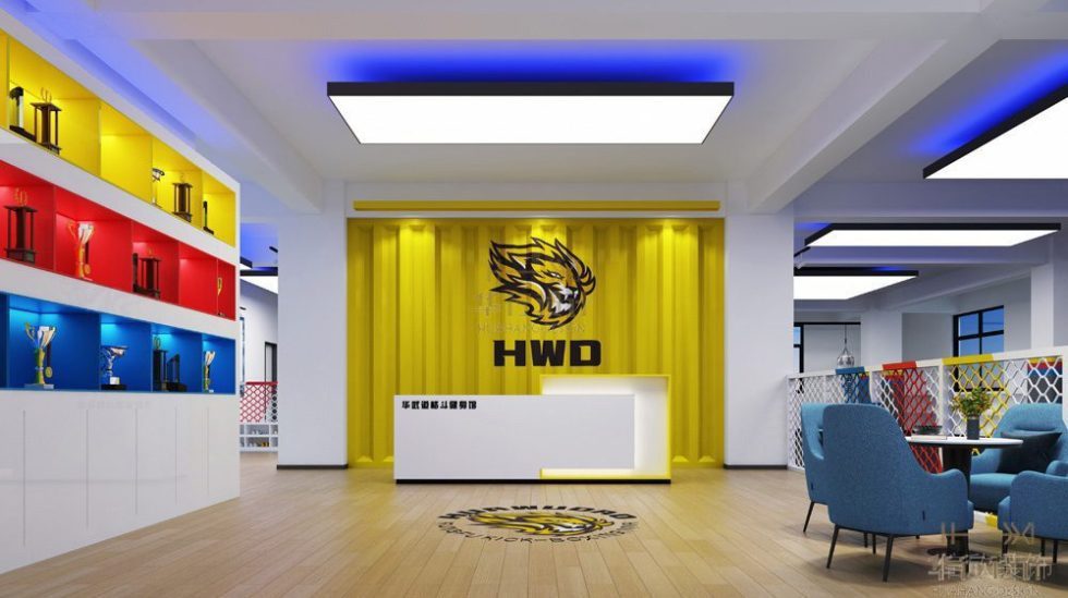 華武道清遠健身房裝修設計_前臺接待區(qū)