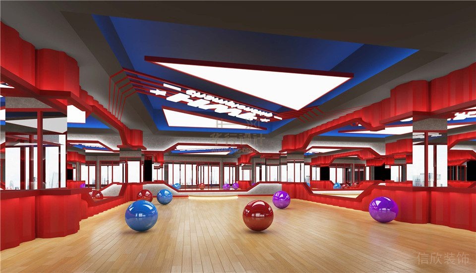 華武決朝陽二店健身房設(shè)計(jì)-操房 華武決朝陽二店健身房設(shè)計(jì)-操房