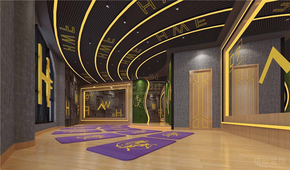 華武決禹州健身房室內(nèi)設(shè)計(jì)-瑜伽室