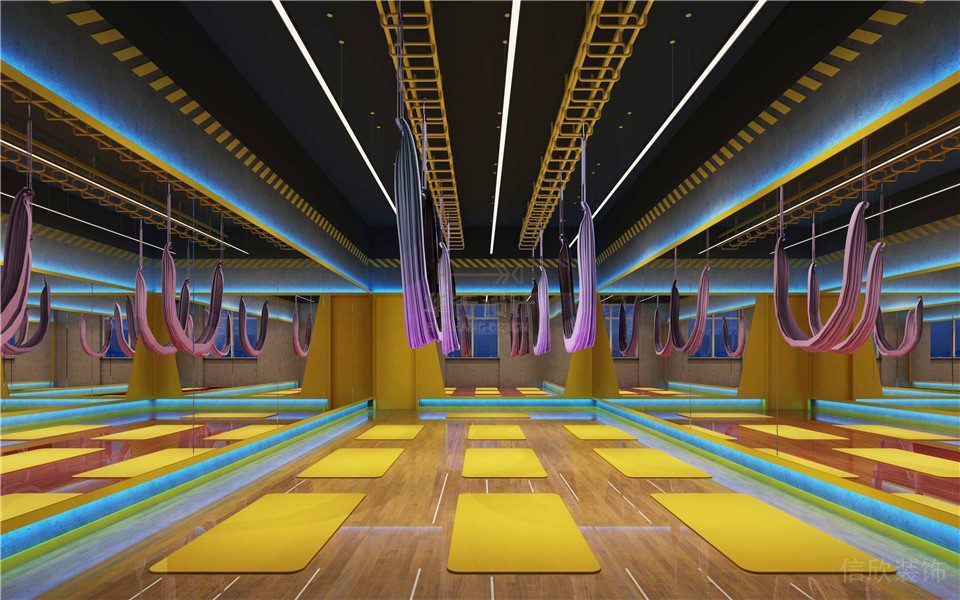 健身會所裝修設(shè)計濟(jì)陽IF健身_瑜伽室