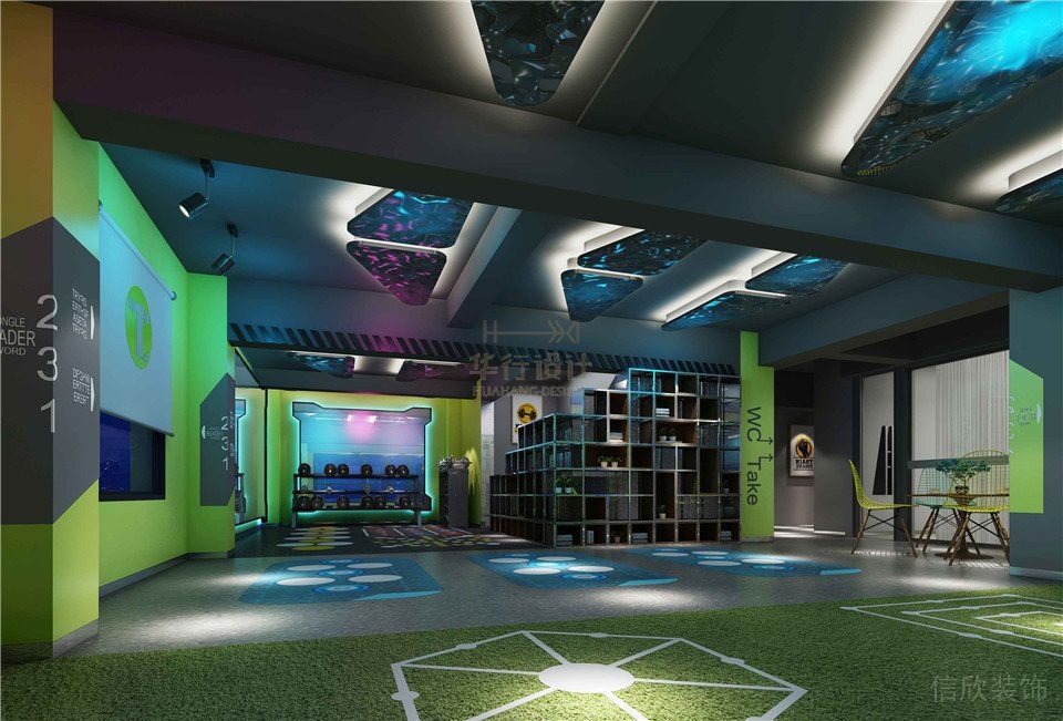 羅力健身會(huì)所裝修設(shè)計(jì)_練習(xí)區(qū)