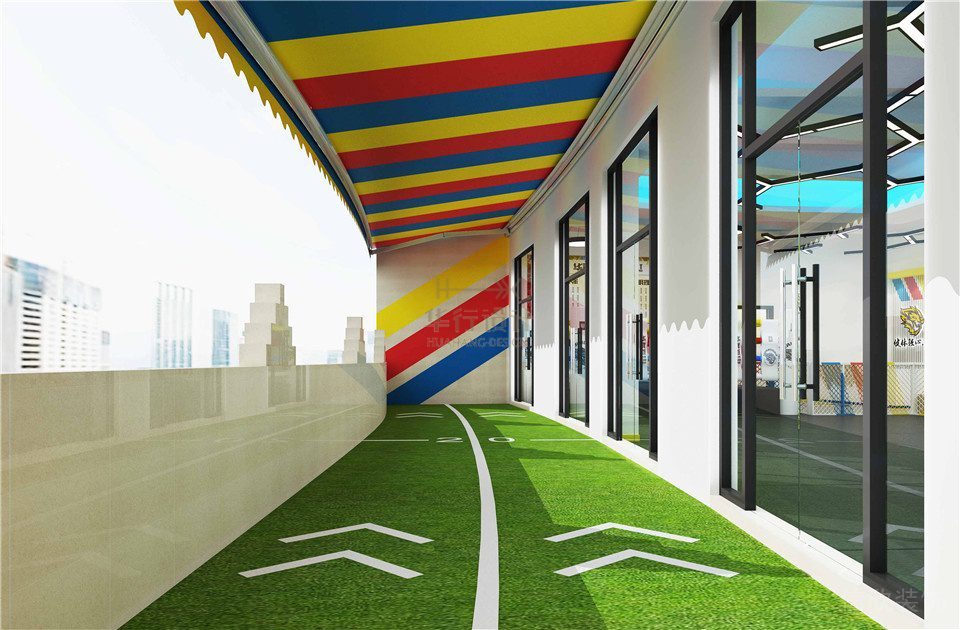 健身房設(shè)計清遠(yuǎn)華武道_陽臺練習(xí)區(qū)