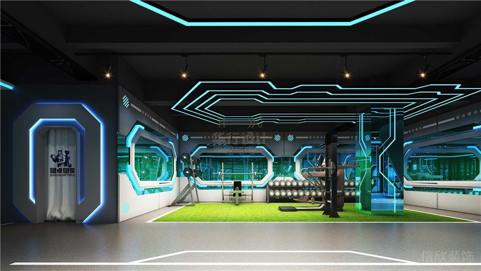 健身會(huì)所設(shè)計(jì)廣東韶關(guān)鍵卓健身_器械區(qū)1