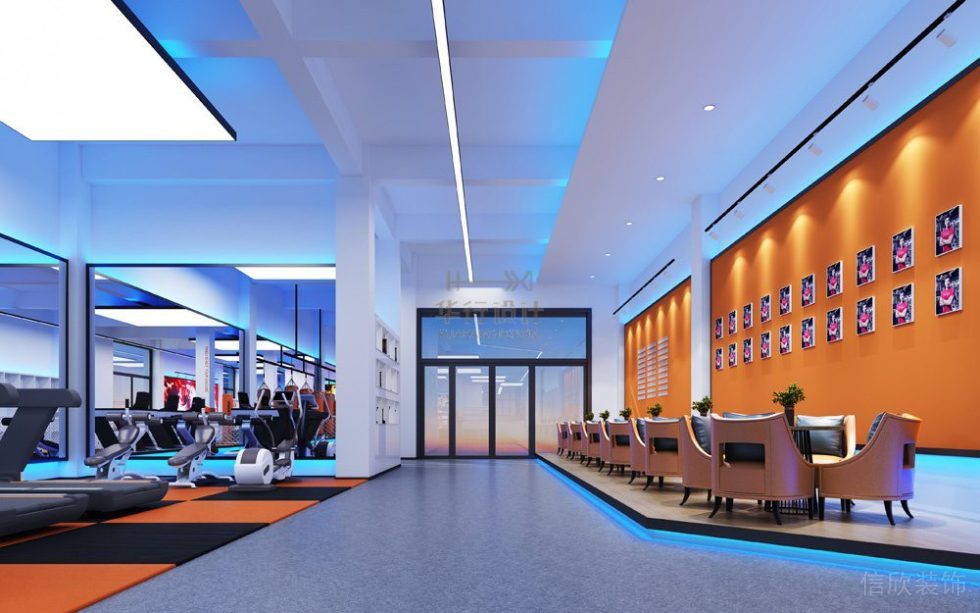 搏擊館裝修設(shè)計鎮(zhèn)雄袁亞搏擊俱樂部_休息區(qū)