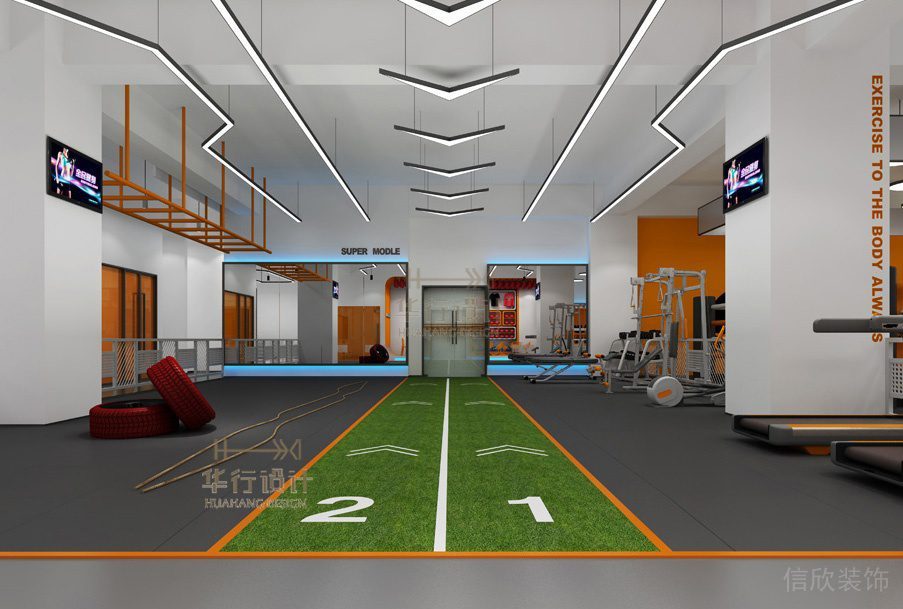 觀瀾超模健身俱樂(lè)部設(shè)計(jì)_體能器械區(qū)