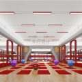 瑜伽教室裝修設(shè)計木制創(chuàng)意設(shè)計