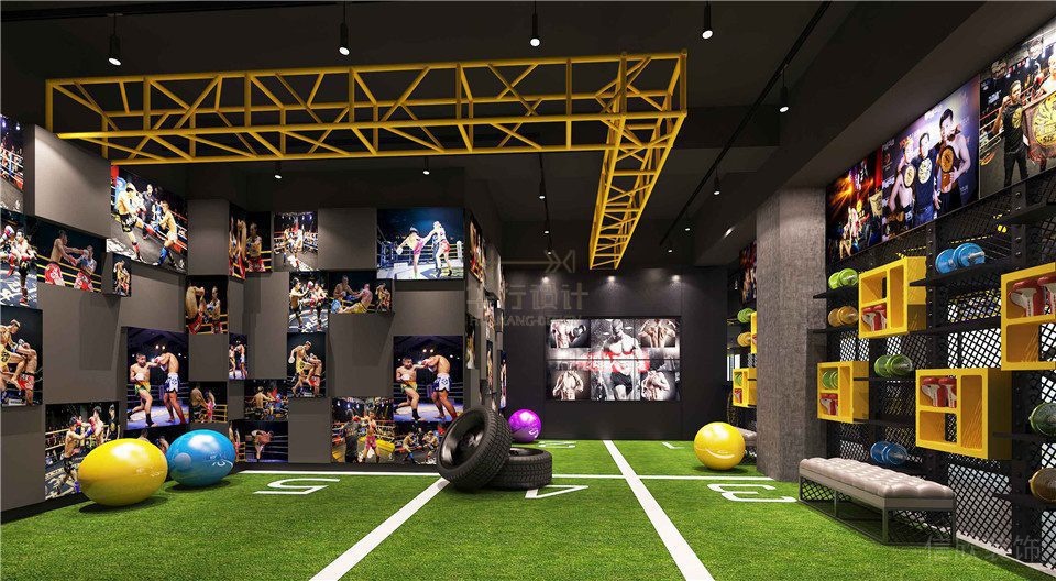 華武決東門店深圳健身房裝修設(shè)計_私教區(qū)