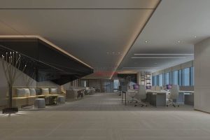 簡約風(fēng)灰調(diào)辦公室過道開放區(qū)域