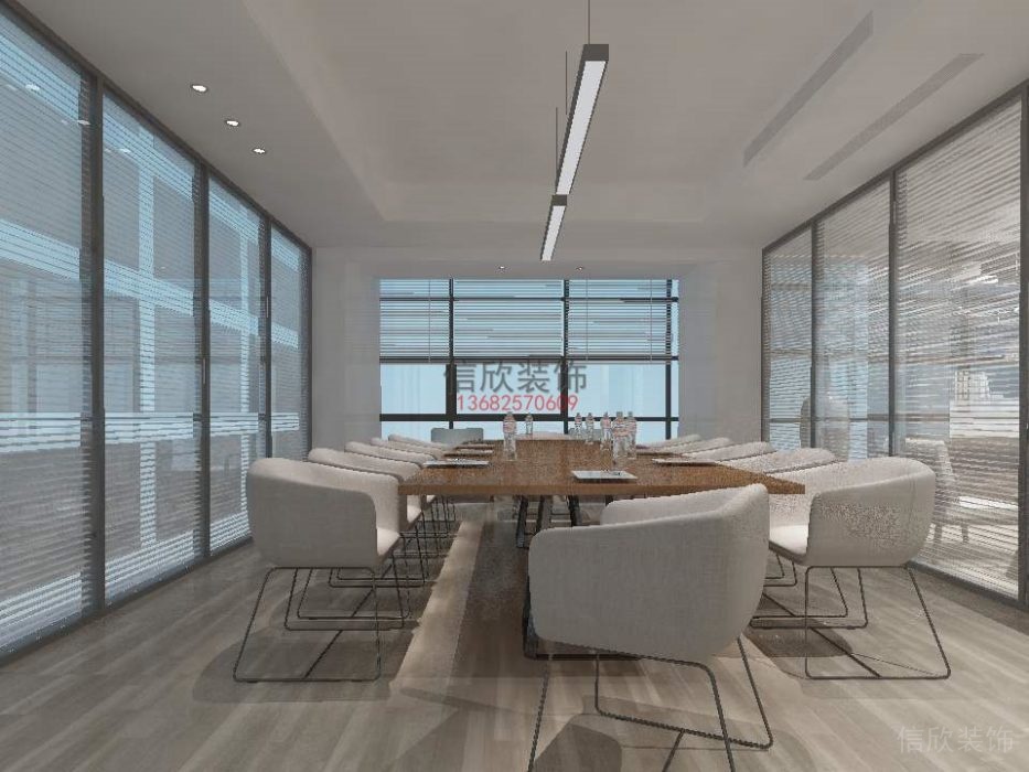 會(huì)議室木制工作桌直線長(zhǎng)桌辦公室裝修設(shè)計(jì)