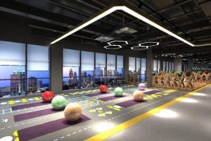 健身房裝修設(shè)計瑜伽教室工業(yè)風(fēng)