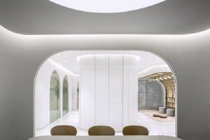 現(xiàn)代簡約風會議室裝修高級灰設計效果圖