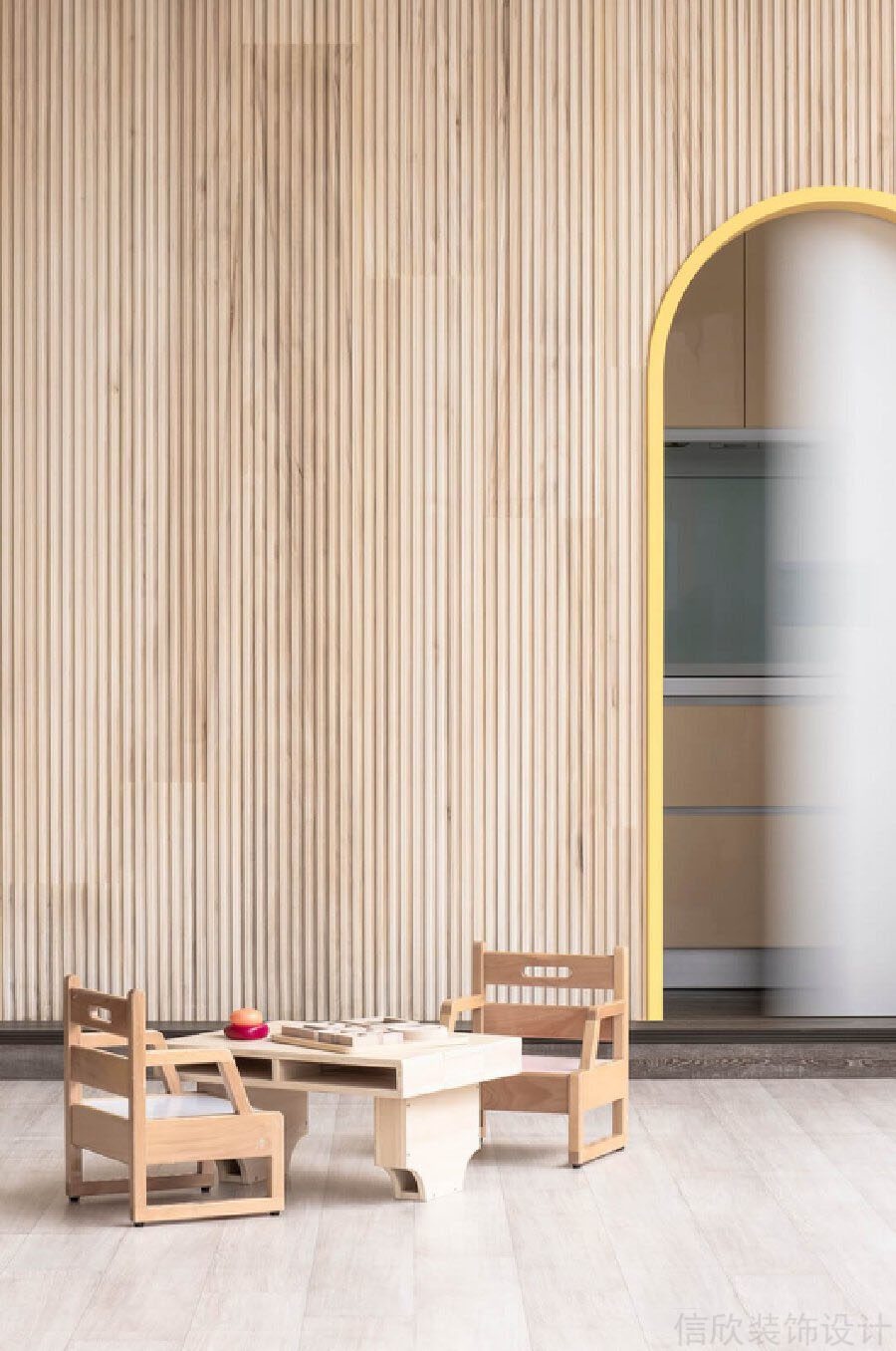 原木風裝修設計兒童娛樂區(qū)效果圖